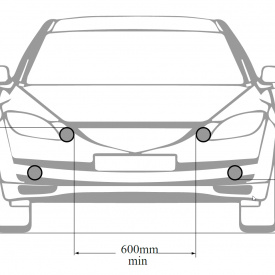 Светодиодные противотуманные фары FL10W для Ford Focus 2; Range Rover 3; Mitsubishi Outlander; Opel Astra G и другие