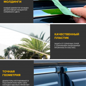 Дефлекторы окон CS Original для Peugeot 508 (Седан)