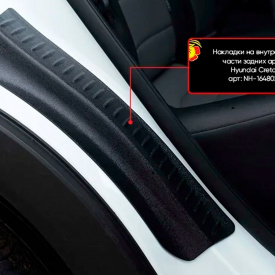 Накладки Bastion на внутренние части задних арок Hyundai Creta