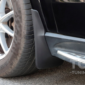 Брызговики эластичные для Mercedes GLE II V167 с порогами ступенями