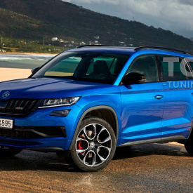 Левая задняя накладка RS на дверь Skoda Kodiaq