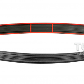 Накладка Bastion на задний бампер для Kia Rio 4 X-Line