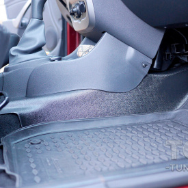 Накладки Bastion на ковролин центрального тоннеля Renault Sandero 1
