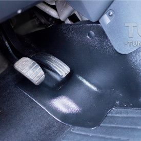 Накладки Bastion на ковролин центрального тоннеля Renault Sandero 1