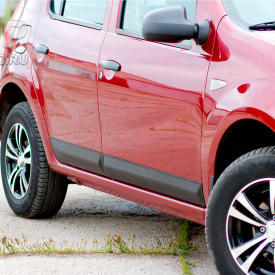 Молдинги Bastion Pro на двери для Renault Sandero 1