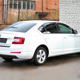 Накладка Bastion на задний бампер для Skoda Octavia A7