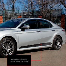 Молдинги Bastion на двери для Toyota Camry XV70