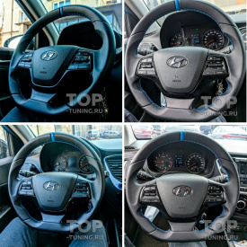 Анатомический спортивный руль для Hyundai Solaris 2