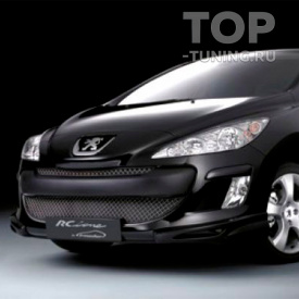 Накладки Irmsсher на передний бампер Peugeot 308 T7