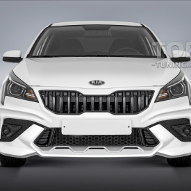 Передний бампер R-Sport New для Kia Rio 4