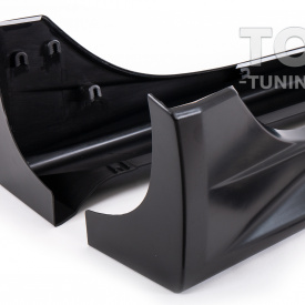 Пороги 2L Sport для Mitsubishi Lancer X (полиуретан)