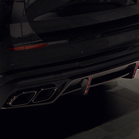 Диффузор Larte Charisma с насадками AMG63 на задний бампер Mercedes-Maybach GLS 600