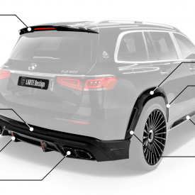 Накладки на пороги Larte Charisma для Mercedes-Maybach GLS 600