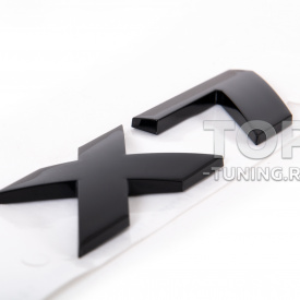 Черный шильдик X7 для BMW X7 G07