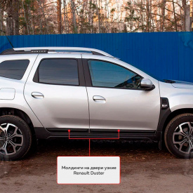 Молдинги на двери Bastion (узкие) для Renault Duster 2 