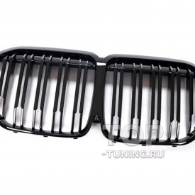 Черная решетка радиатора M Competition для BMW X7 G07 (20 ламелей)