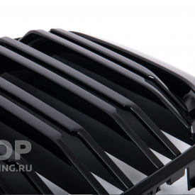 Черная решетка радиатора M Competition для BMW X7 G07 (20 ламелей)