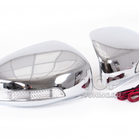 Хромированные крышки боковых зеркал с указателями поворотов GT для Infiniti FX 2