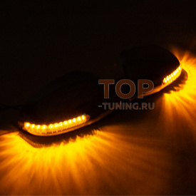 Хромированные крышки боковых зеркал с указателями поворотов GT для Mazda 2, 3, 6