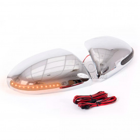 Хромированные крышки боковых зеркал с указателями поворотов GT для Mazda 2, 3, 6