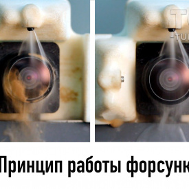 Установка омывателя камеры в авто под ключ