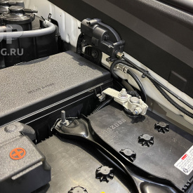 Установка электронного замка капота