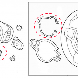 Переключатель скоростей подрулевой для Volvo XC90, XC60, XC40, S90, V90, S60, V60