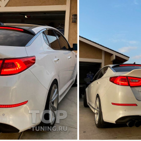 Спойлер Ducktail на крышку багажника Kia Optima 3 (рест)