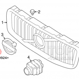 Кронштейн камеры переднего вида Volvo XC90, XC60, S60, V60, S90, V90