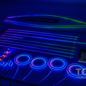 Динамическая подсветка панорамной крыши BL Dynamic III (2 полосы по 110 см.)