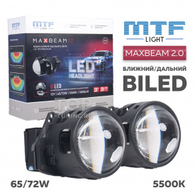 Светодиодные модули би-линзы MTF MaxBeam 2.0 для авто - 2 шт.
