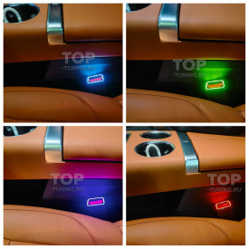 Корпуса замков ремней безопасности c LED подсветкой в салон Lixiang L7, L8, L9