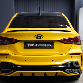 Универсальный черный спойлер Katana Black Line 120