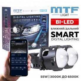 Светодиодные БИ-линзы Smart Digital Lighting в фары авто