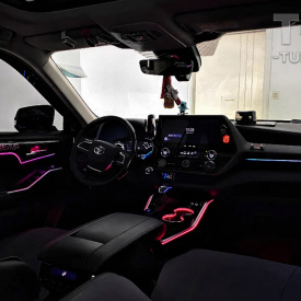 Атмосферная подсветка Ambient в салон Toyota Higherlander (2022-2024)