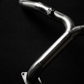 Раздвоенный выхлоп Missuro Larte Design с насадками — тюнинг Tank 500