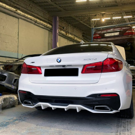 Диффузор Inline для заднего бампера BMW 5 (G30)