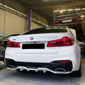 Диффузор Inline для заднего бампера BMW 5 (G30)