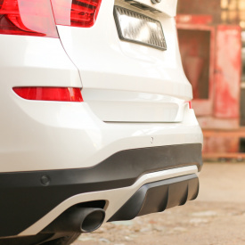 Диффузор Inline на задний бампер BMW X3 F25 (Рестайлинг)