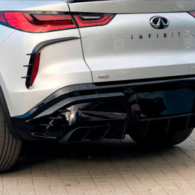 Насадки Missuro Larte Design на глушитель — тюнинг Infiniti QX55 (J55)