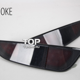 Светодиодные вставки в задний бампер HB Crystal LED на Hyundai Solaris