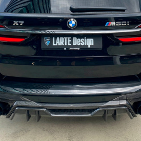 Диффузор Larte Performance с насадками для заднего бампера — тюнинг BMW X7 (G07)