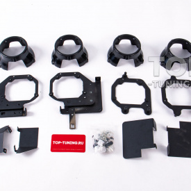 Переходные рамки с блендами для замены линз на Hella 3 в фарах Geely Monjaro (2021-2025) 