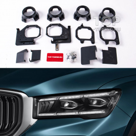 Переходные рамки с блендами для замены линз на Hella 3 в фарах Geely Monjaro (2021-2025) 