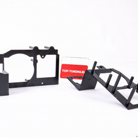 Переходные рамки с блендами для установки линз Hella 3 в Geely Tugella FY11 (2019-2024) под 3 линзы