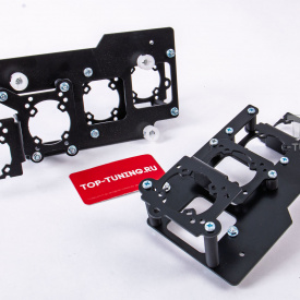 Переходные рамки с для установки линз Hella 3 в Geely Tugella FY11 (2019-2024) под 4 линзы