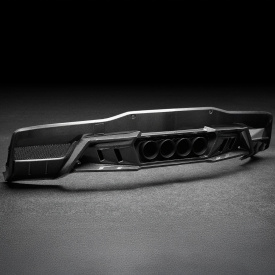 Диффузор Avatar Larte Design с насадками на задний бампер — тюнинг Corvette Stringray C8