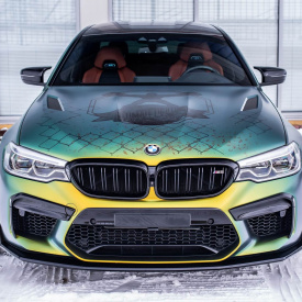 Боковые накладки SCL Competition на передний бампер — Тюнинг BMW М5 (F90)