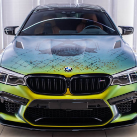 Центральная накладка SCL Competition на передний бампер — Тюнинг BMW М5 (F90)