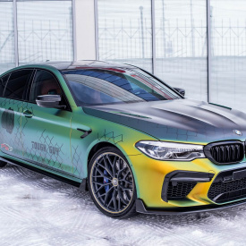 Центральная накладка SCL Competition на передний бампер — Тюнинг BMW М5 (F90)